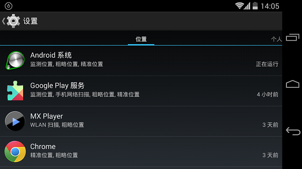 Android 4.4.2 中的应用权限管理